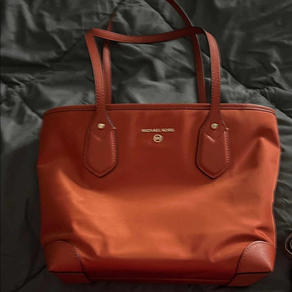 Michael Kors Burnt Orange Tote Bag